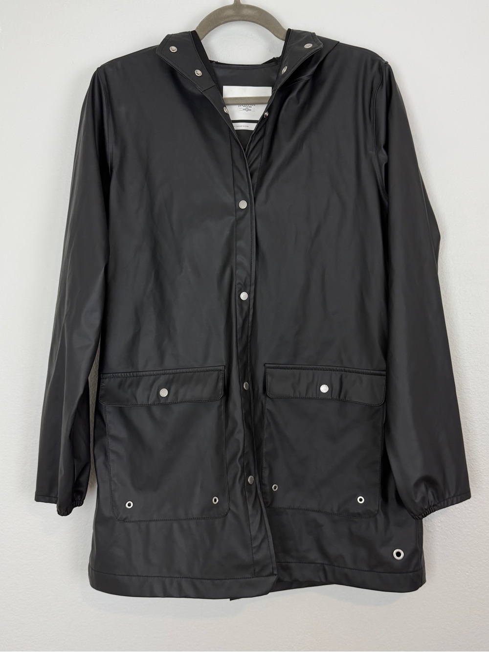 Herschel Supply Co. Forecast Raincoat Black Longline Sleek Neutral Minimalist M